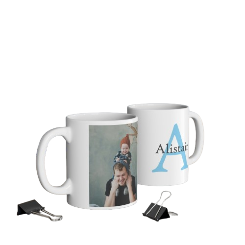 Personalised Mug for Him - Photo, Initial & Name